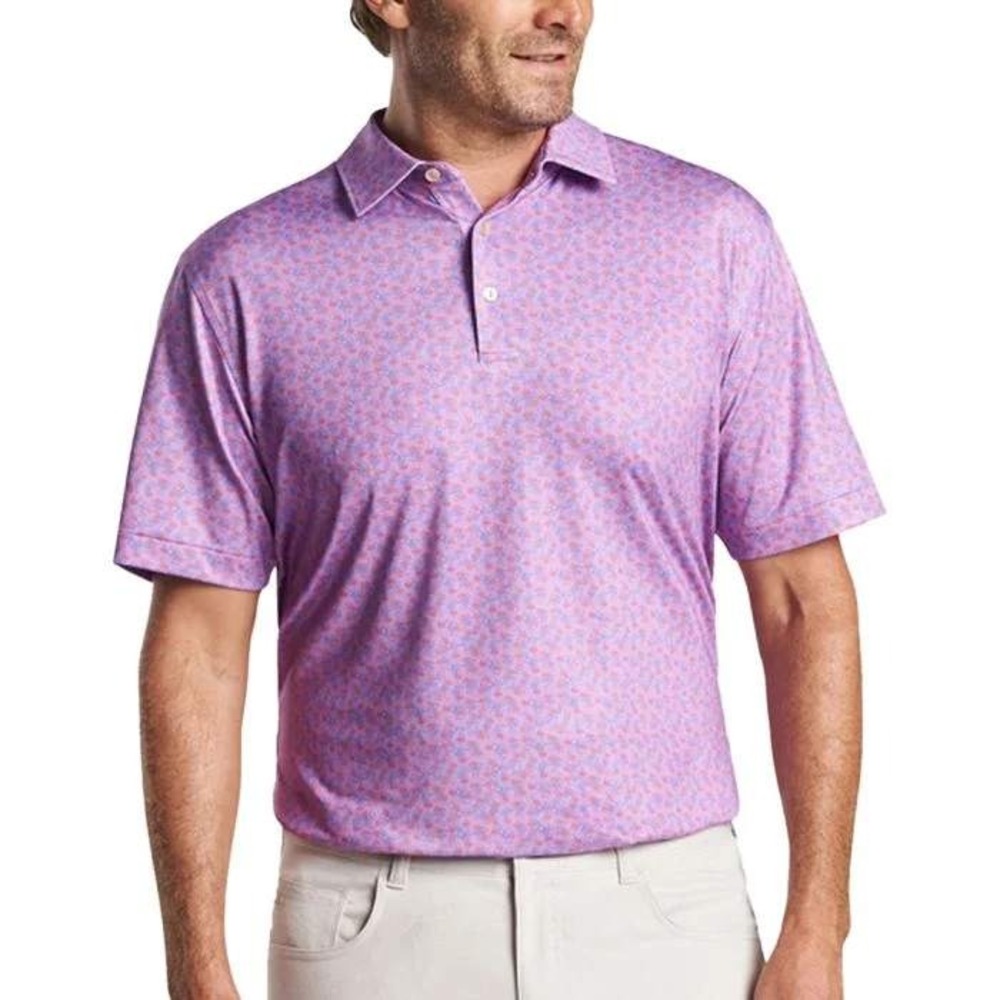 Peter Millar Summer Comfort Citrus Smash Performance Polo Mens Large